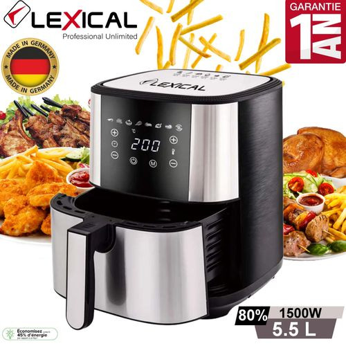 Friteuse Sans Huile LAF3050 1800W - XXXL - écran LCD -8 Litre - Garantie 1 an