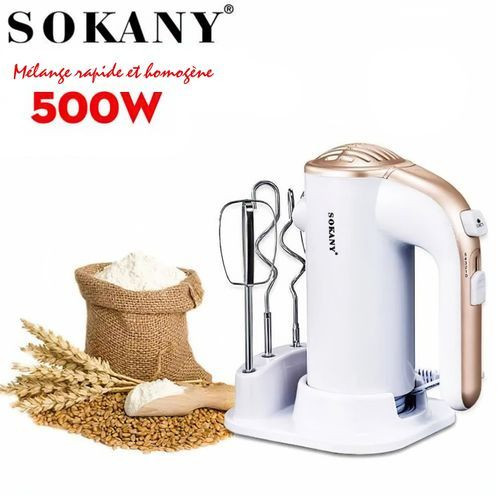 Batteur à Main Durable  Avec Support Comprend des batteurs Robuste-500 W -LH-935