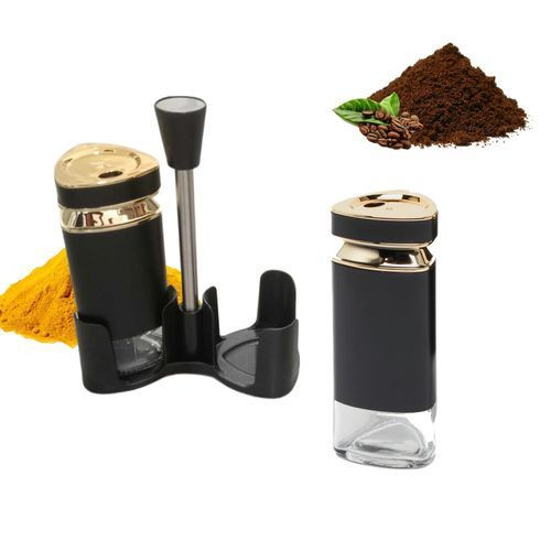 Ensemble De Pots à Épices 2 Pcs & Support De Rangement
