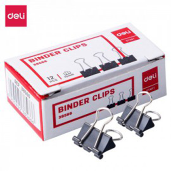 BOITE DE 12 CLIPS 51 MM / NOIR
