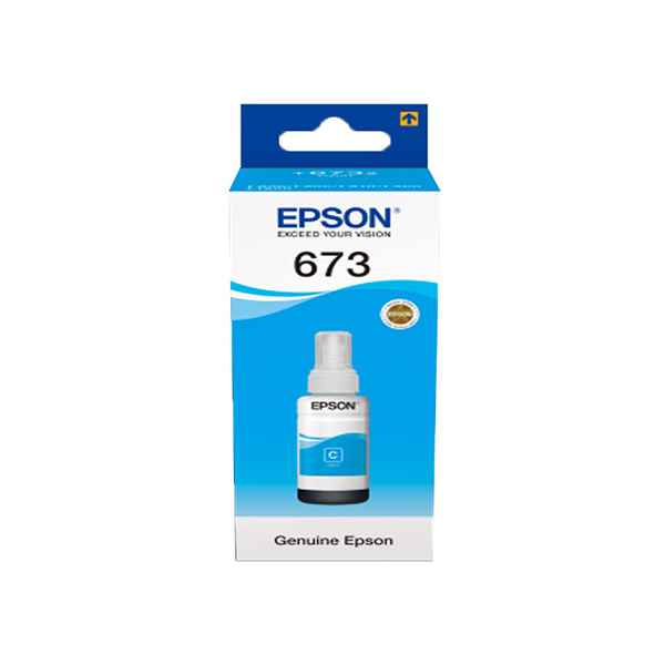 BOUTEILLE ENCRE EPSON T6732 CYAN 70ml L800/L850/L1800 d origine