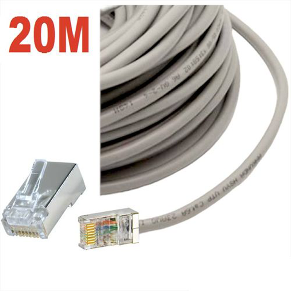 CABLE RESAUX CAT5 UTP 20M