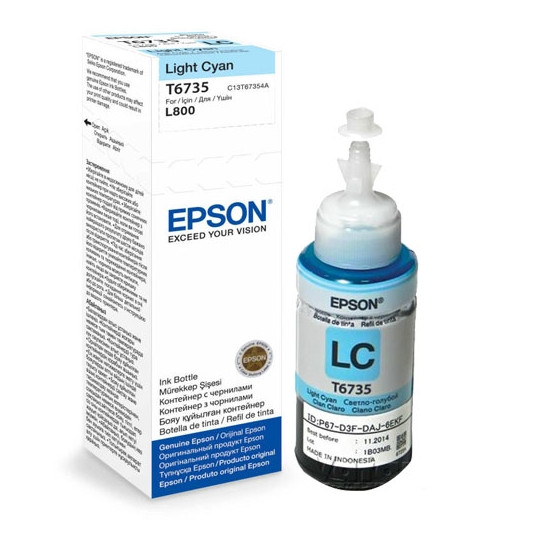 BOUTEILLE ENCRE EPSON L800 LIGHT CYAN