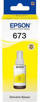 BOUTEILLE ENCRE EPSON T6734 JAUNE 70ml L800/L850/L1800 d origine