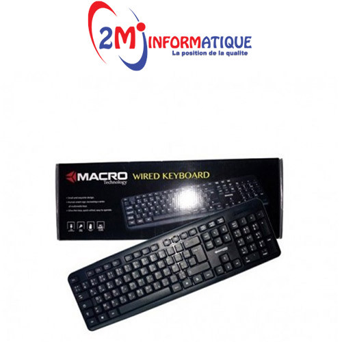 CLAVIER USB MACRO K747474 FRANCAIS / ARABE