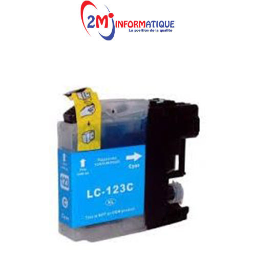 CARTOUCHE BROTHER ADAPTABLE LC123 CYAN