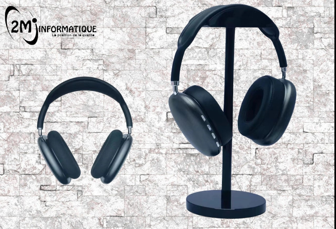 CASQUE SANS FIL P9 BLUETOOTH AVEC EMPLACEMENT CARTE MEMOIRE