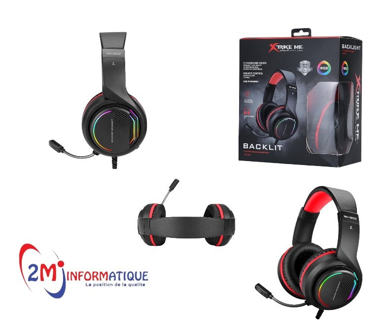 CASQUE MICRO GAMING USB XTRIKE ME GH-903 / RGB