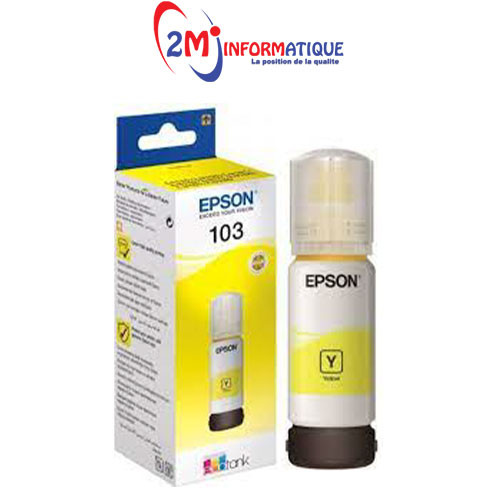 BOUTEIL ENCRE EPSON 103 d origine yellow70ml