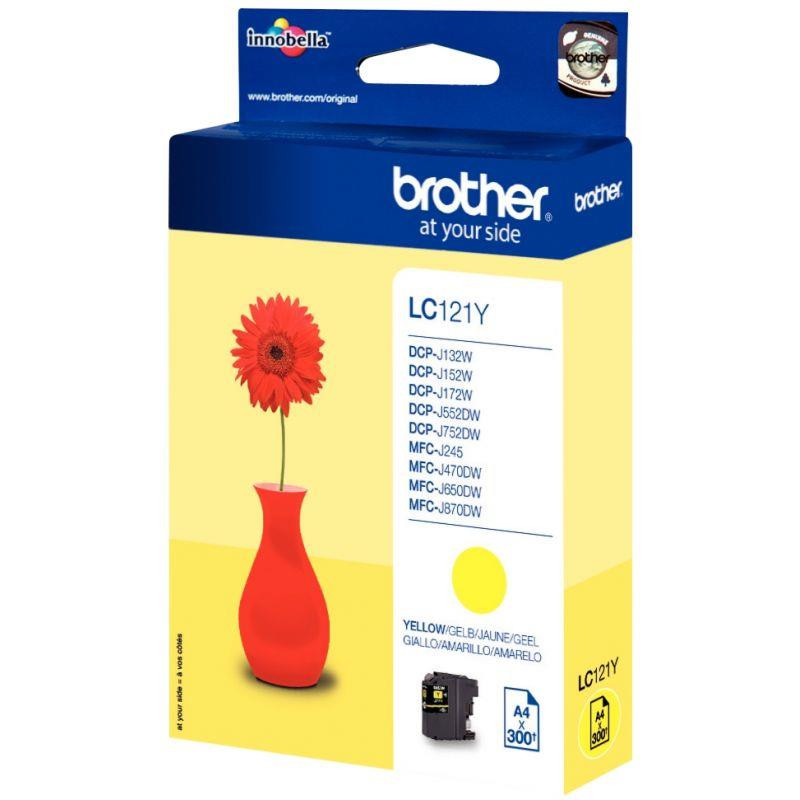 CARTOUCHE BROTHER LC121Y Yellow
